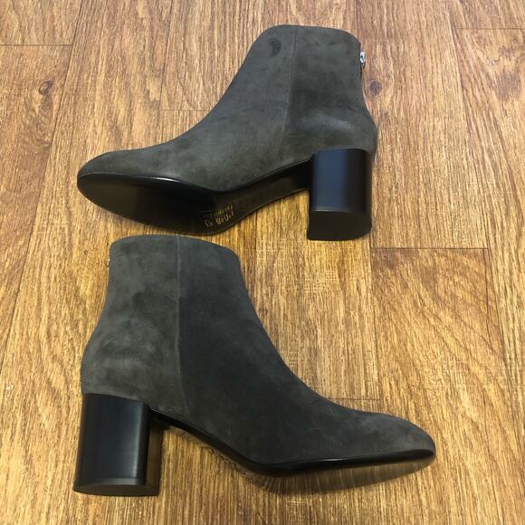 Rag & Bone Gray Black Drea Suede Ankle Boot Size 9.5 (39.5) - Picture 7 of 14